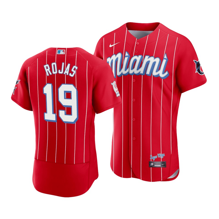 Men's Miami Marlins #19 Jorge Alfaro 2021 Red City Connect Flex Base Stitched Jersey Men's Miami Marlins #19 Jorge Alfaro 2021 Red City Connect Flex Base Stitched Jersey